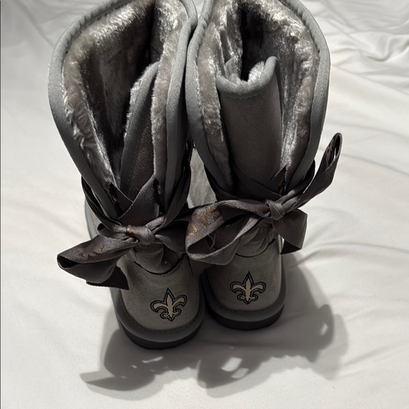 Fur lined suede boots NFL Saints - Picture 2 of 5
